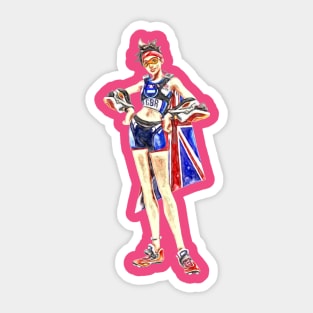 Overwatch Tracer Track and Field Sticker